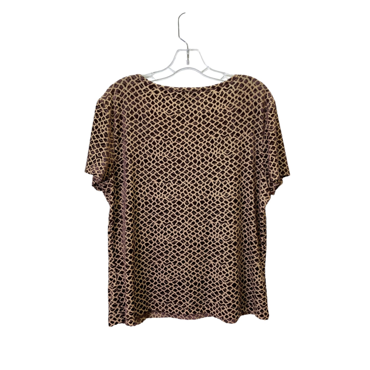 Top Ss Luxury Designer By St. John In Brown, Size:L