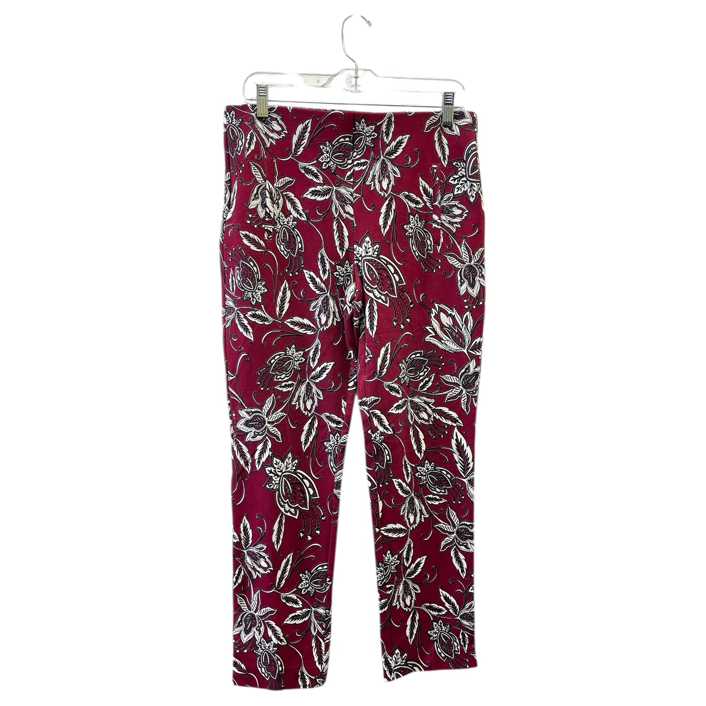 Pants Leggings By Chicos In Black & Red, Size:6