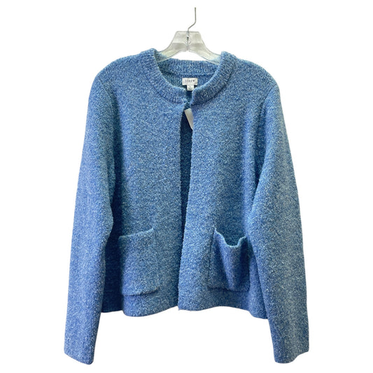 Sweater Cardigan By J. Crew In Blue, Size:L
