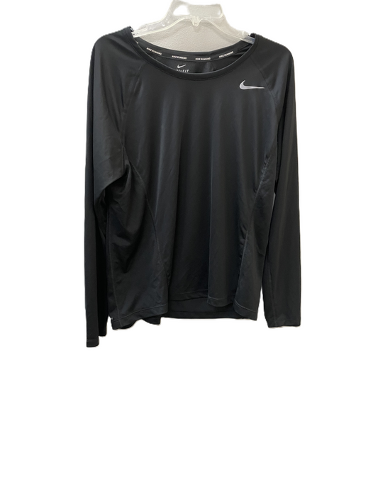 Athletic Top Long Sleeve Collar By Nike Apparel  Size: 1x