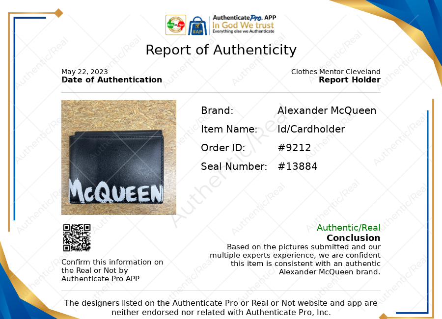 Id/card Holder By Alexander Mcqueen  Size: Medium