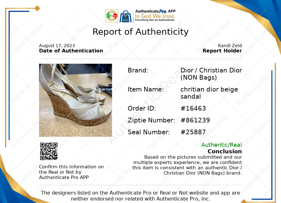 Sandals Luxury Designer By Christian Dior  Size: 8.5