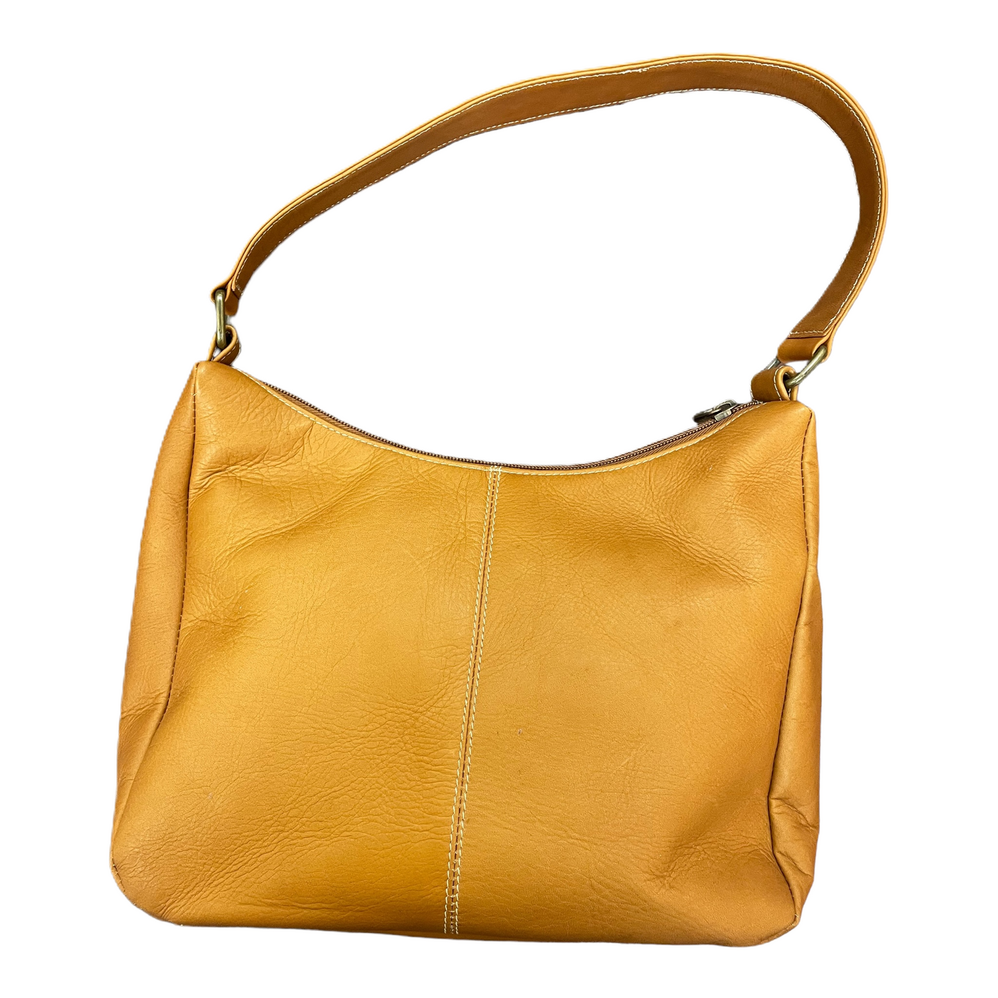 Handbag Leather By Le Donna Size: Medium